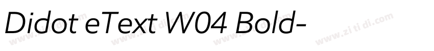 Didot eText W04 Bold字体转换